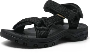 Women's Hiking Sport Sandals Water Outdoor Athletic Shoes With Arch Support Adjustable Velcro Beach Shoes