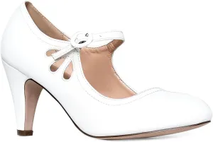 Women's Kitten Heels Mary Jane Pumps - Adorable Vintage Shoes- Unique Round Toe Design with an Adjustable Strap