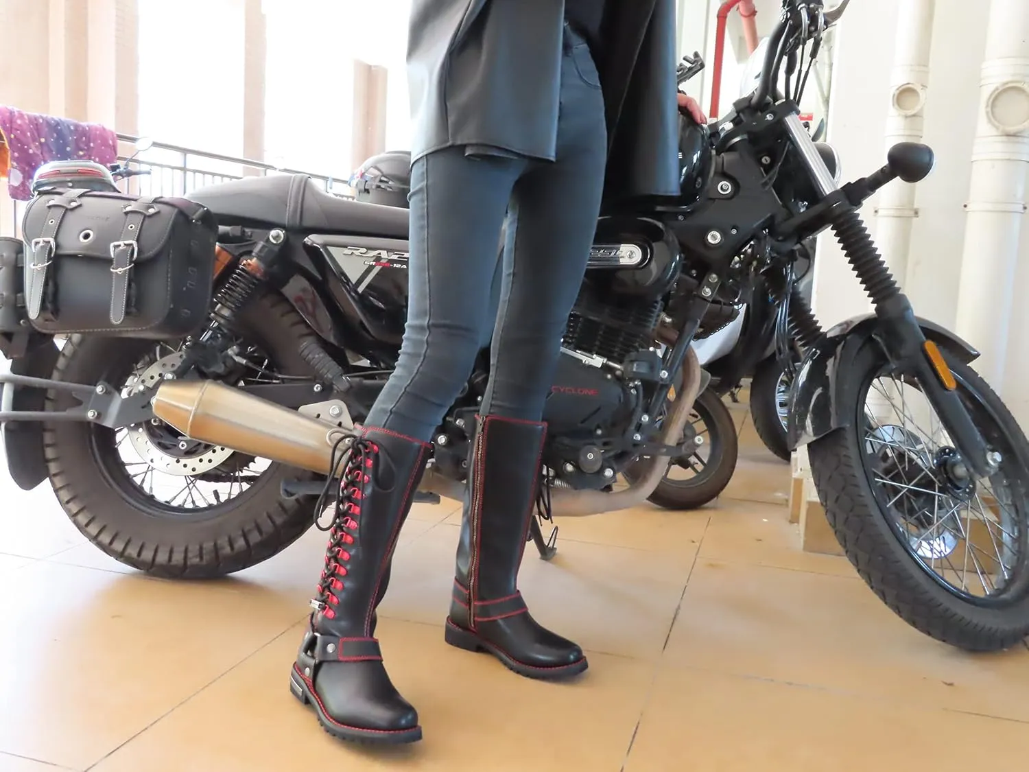 Women's Knee-High Fashion Boots, Comfortable Low Heel Mid Calf Flat Boots for Ladies.