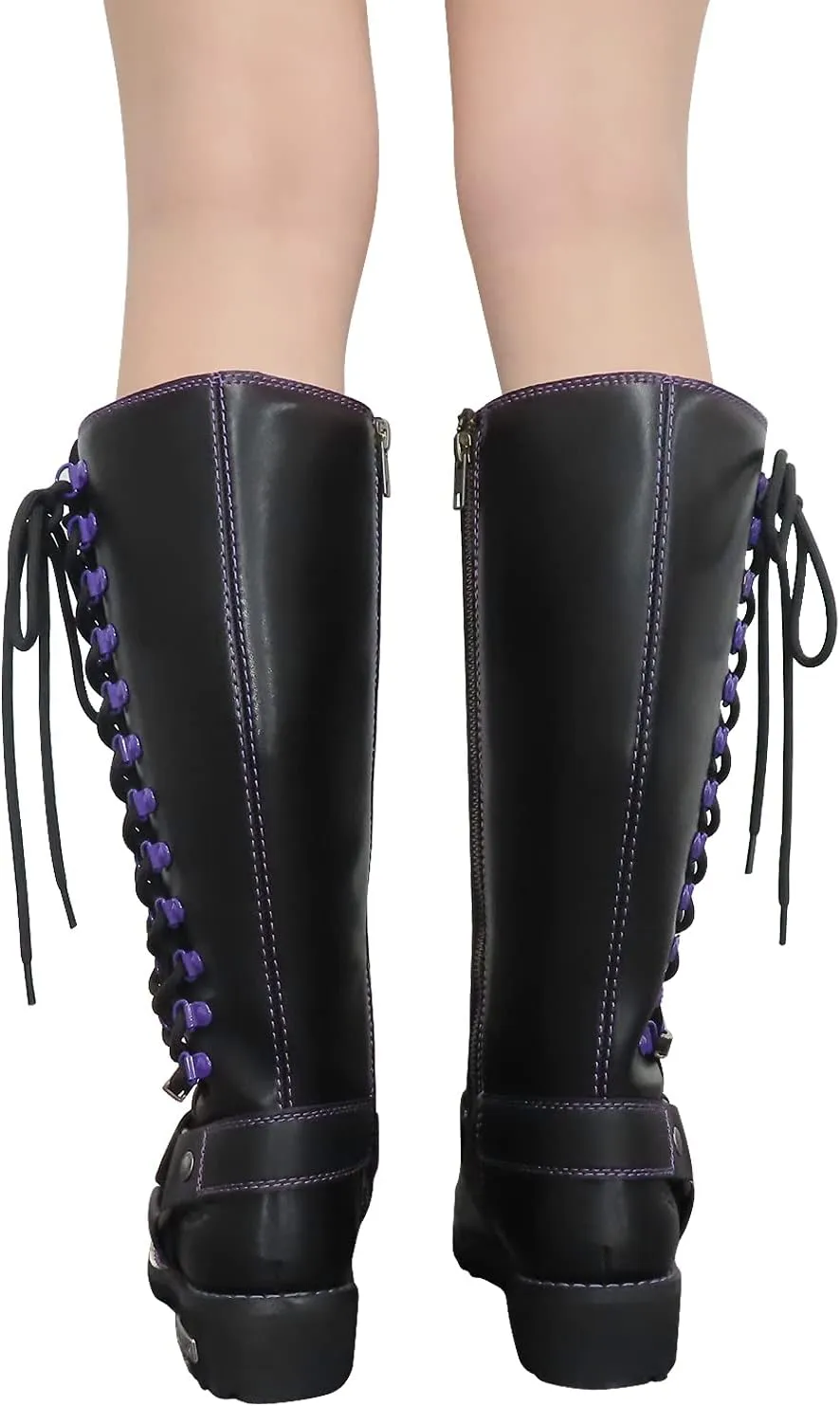 Women's Knee-High Fashion Boots, Comfortable Low Heel Mid Calf Flat Boots for Ladies.
