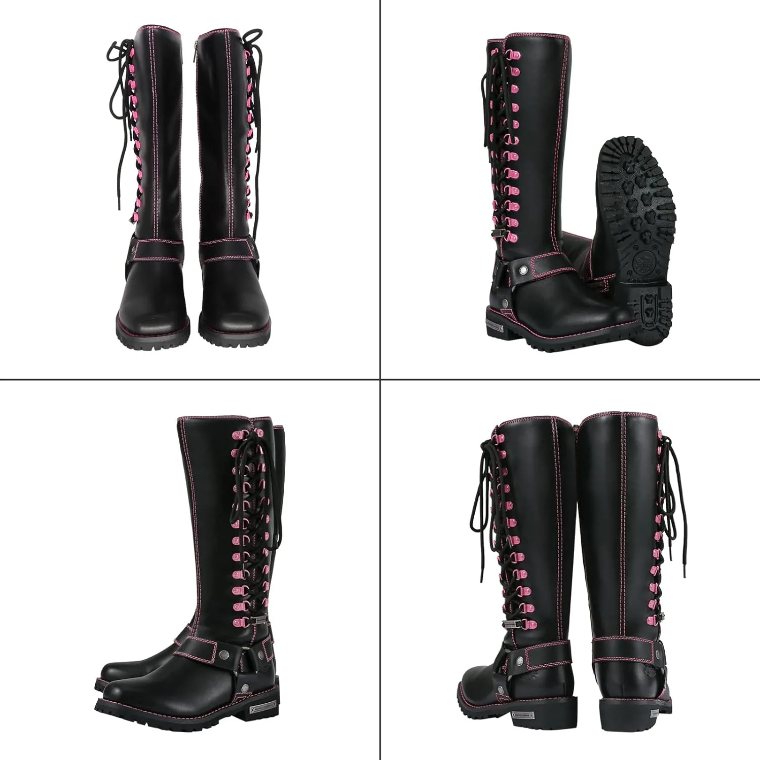 Women's Knee-High Fashion Boots, Comfortable Low Heel Mid Calf Flat Boots for Ladies.