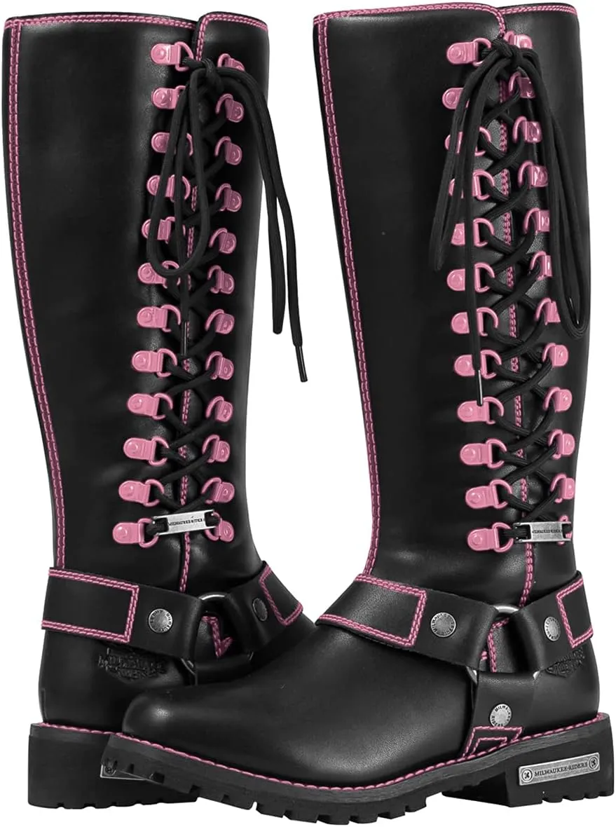Women's Knee-High Fashion Boots, Comfortable Low Heel Mid Calf Flat Boots for Ladies.