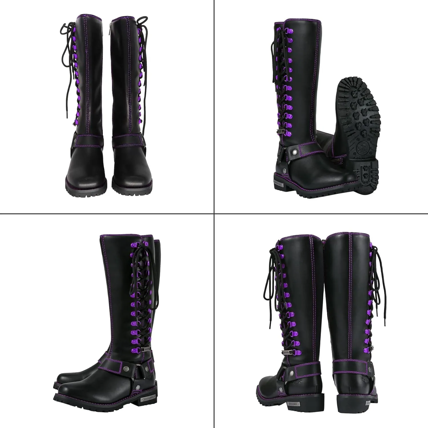 Women's Knee-High Fashion Boots, Comfortable Low Heel Mid Calf Flat Boots for Ladies.