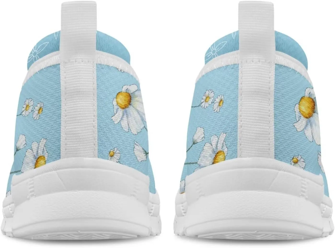Womens Lightweight Slip On Walking Shoes Fashion Casual Loafers Comfortable Versatile Nursing Shoe for Workout Party Size 6-11 White Sole