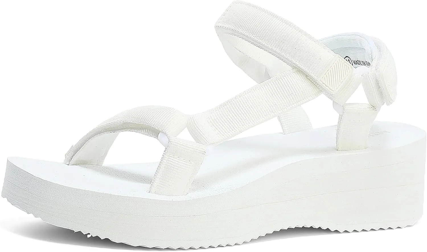 Women's Platform Sandals Casual Wedge Adjustable Velcro Arch Support Yoga Mat Heeled Flatform Sandals Shoes
