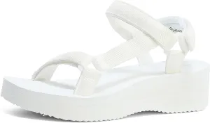 Women's Platform Sandals Casual Wedge Adjustable Velcro Arch Support Yoga Mat Heeled Flatform Sandals Shoes