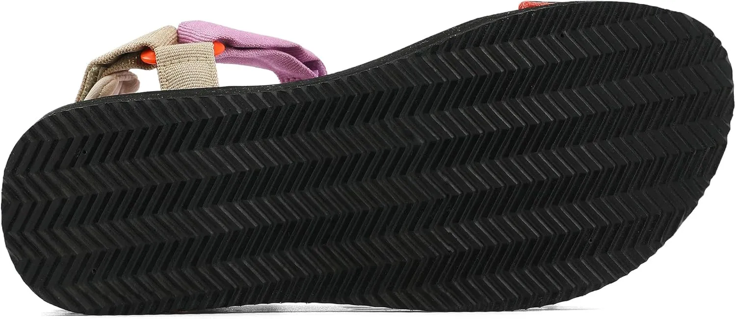 Women's Platform Sandals Casual Wedge Adjustable Velcro Arch Support Yoga Mat Heeled Flatform Sandals Shoes