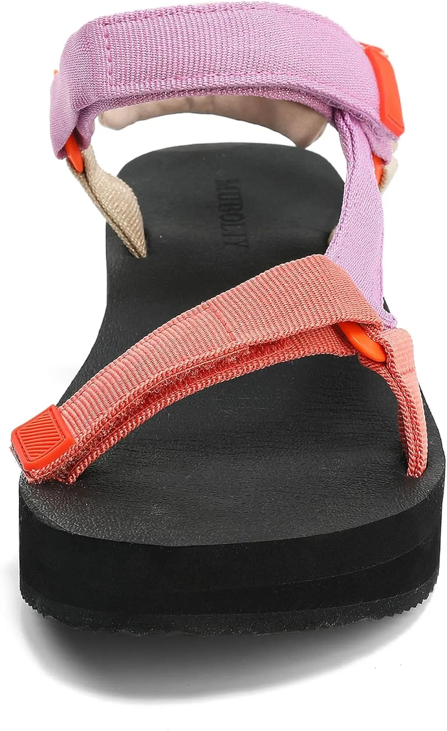 Women's Platform Sandals Casual Wedge Adjustable Velcro Arch Support Yoga Mat Heeled Flatform Sandals Shoes