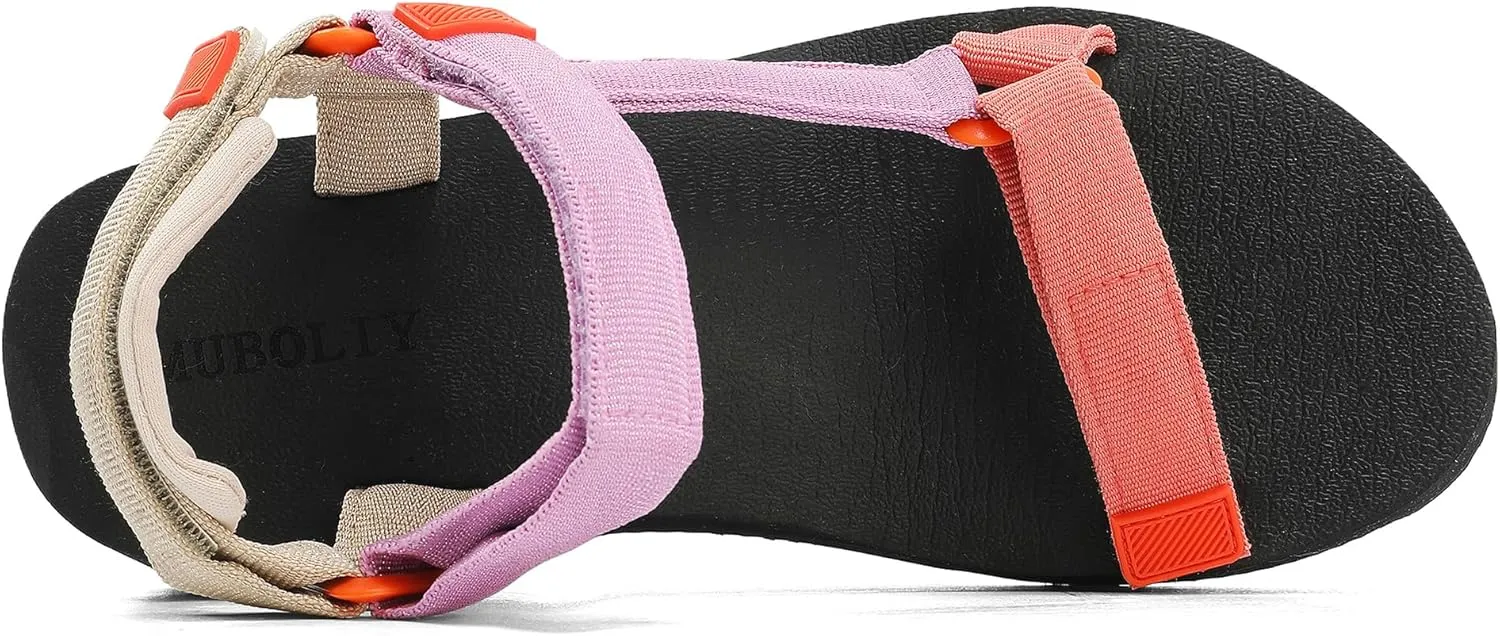 Women's Platform Sandals Casual Wedge Adjustable Velcro Arch Support Yoga Mat Heeled Flatform Sandals Shoes