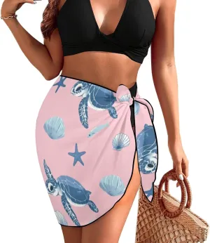 Women's Pool Coverup Skirts Swimsuit Bikini Coverups Skirt Tropical Beach Sarong Wraps for Swimwear Size S-2XL