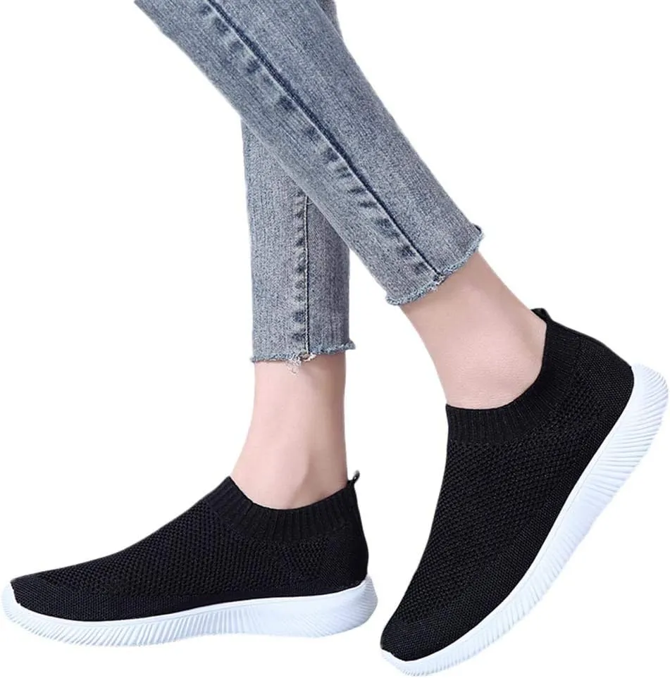 Womens Running Shoes Slip-on Walking Sneakers Slip On Shoes Women Lightweight Men's Casual Shoes Platform Sneakers Brown Tennis Shoe Loafers Shoe