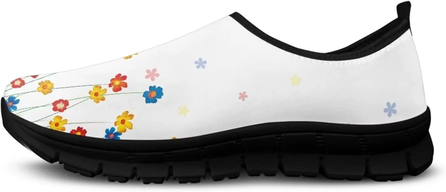 Women's Sneakers Casual Low Top Walking Sneaker Flat Outdoor Breathable Slip On Soft Lightweight Shoes for Women