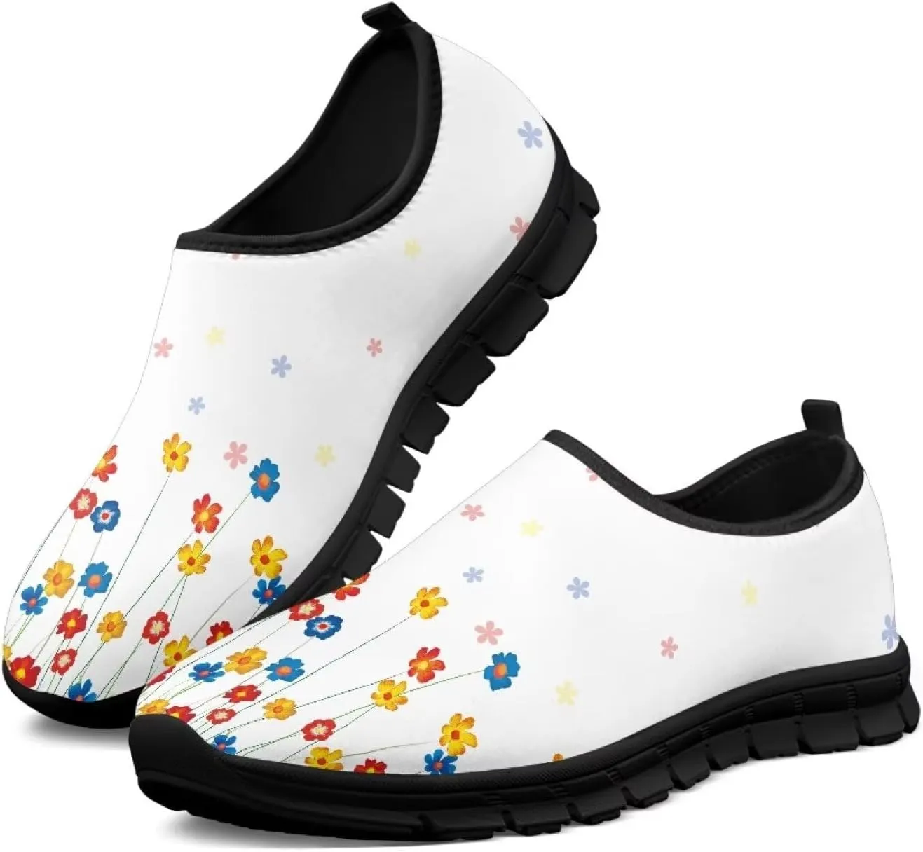 Women's Sneakers Casual Low Top Walking Sneaker Flat Outdoor Breathable Slip On Soft Lightweight Shoes for Women
