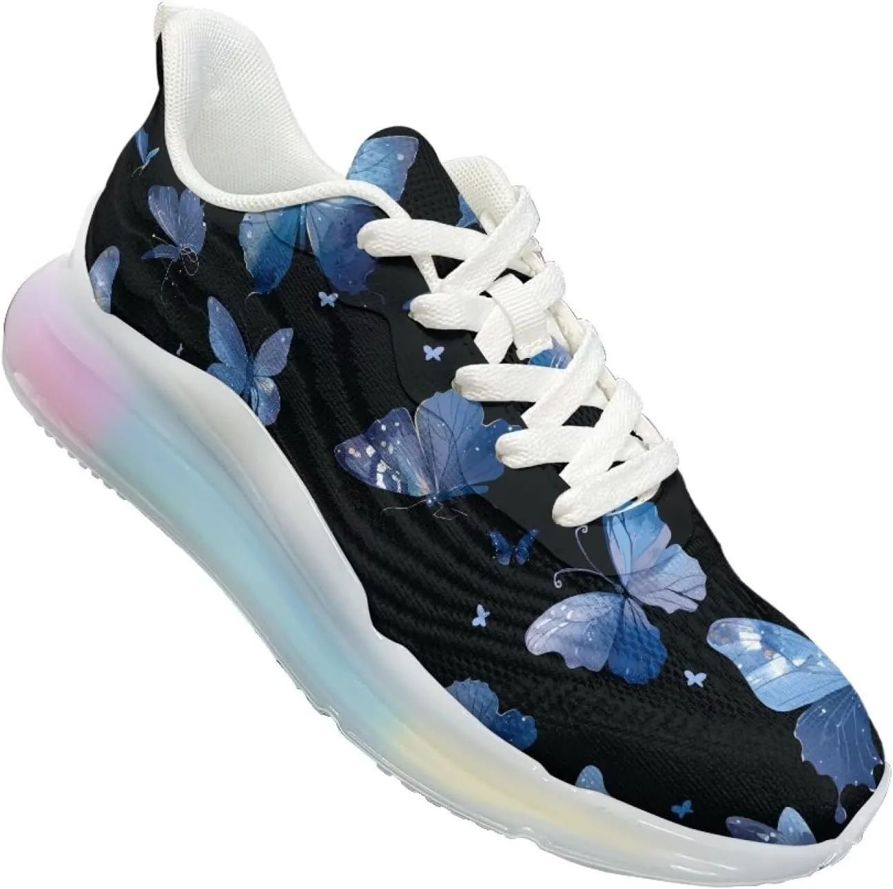 Women's Sneakers Lightweight Air Cushion Shoes Sports Running Tennis Shoes Non Slip Breathable Mesh Athletic Sneakers Walking Shoes US 6-11