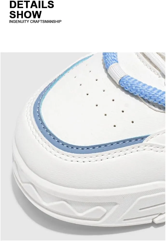 Y2K Lace Up Skate Sneakers Low Top Breathable Flat Casual Shoes for Summer Outdoor Walking Streetwear Style Soft Comfortable Soles