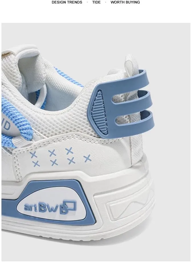 Y2K Lace Up Skate Sneakers Low Top Breathable Flat Casual Shoes for Summer Outdoor Walking Streetwear Style Soft Comfortable Soles