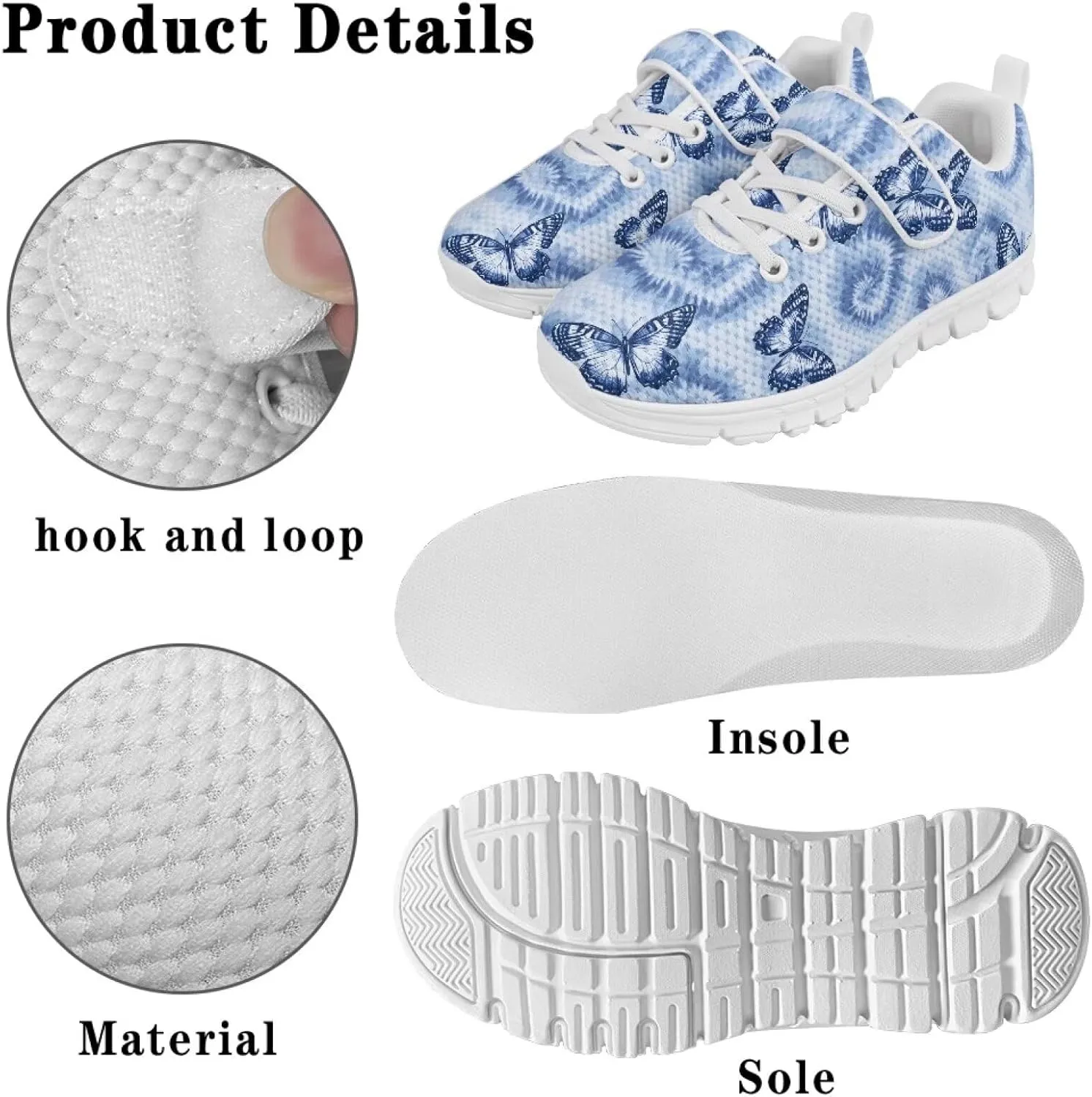YEXIATODO Girl Boys Slip-On Sneakers Toddler/Little Kid/Big Kid Lightweight Fashion Breathable Tennis Walking Shoes