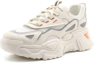YYSPR Women's Fashion Platform Lace Up Sneakers Lightweight Walking Running Shoes